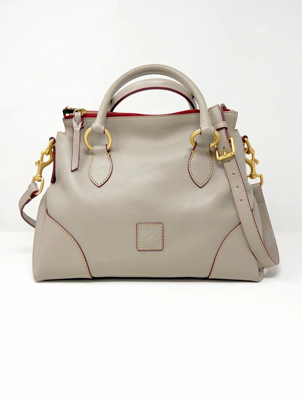 Dooney & Bourke Florentine Satchel 38 Rare Taupe Color